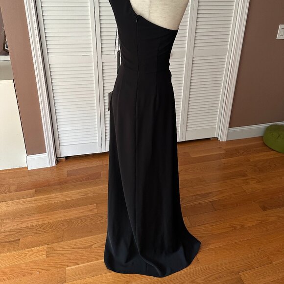 JayGodfrey Butler Gown, Black, One Shoulder - Picture 3 of 4